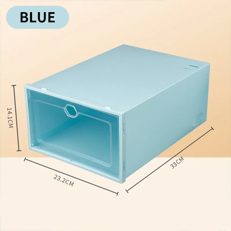 Plastic storage box dust-proof and moisture-proof shoe rack shoe storage cabinet household simple transparent shoe box