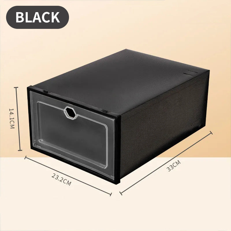 Plastic storage box dust-proof and moisture-proof shoe rack shoe storage cabinet household simple transparent shoe box