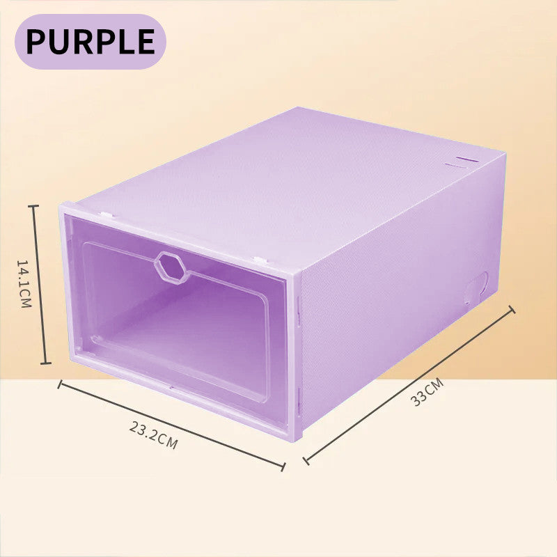 Plastic storage box dust-proof and moisture-proof shoe rack shoe storage cabinet household simple transparent shoe box