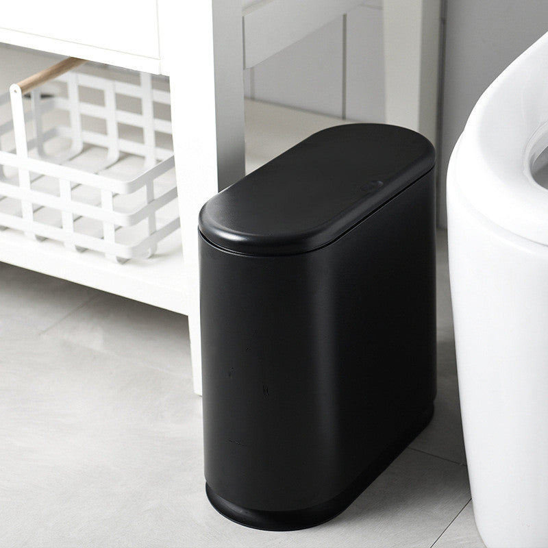 (HOME+) Creative Large Double decker Household Garbage Bin Toilet Garbage Bin