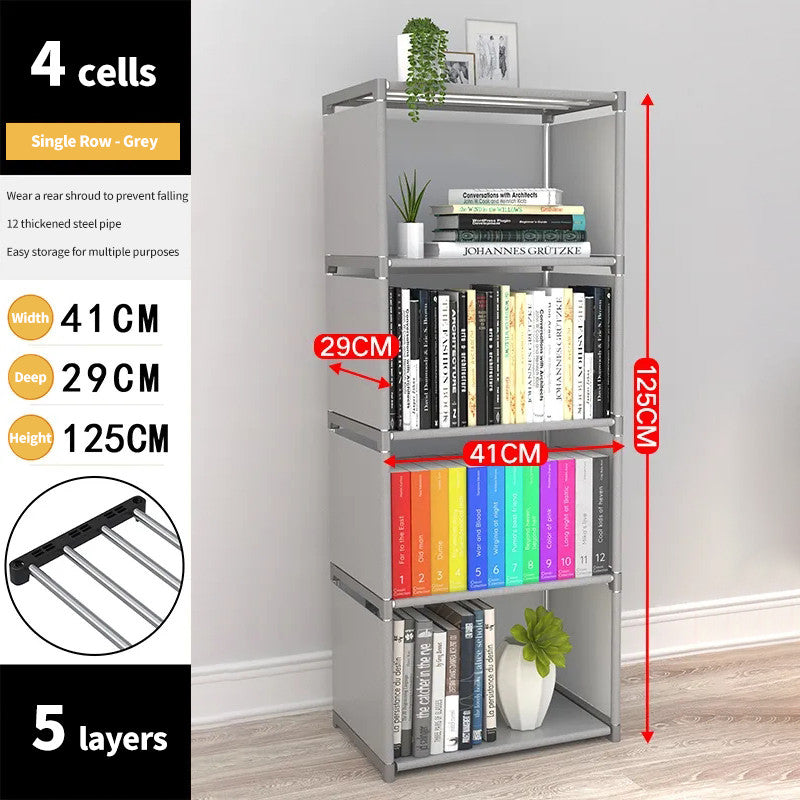 (HOME+) Bookcase Simple Table Floor Shelf Student Dormitory Bedroom Toy Storage Shelf Bookcase