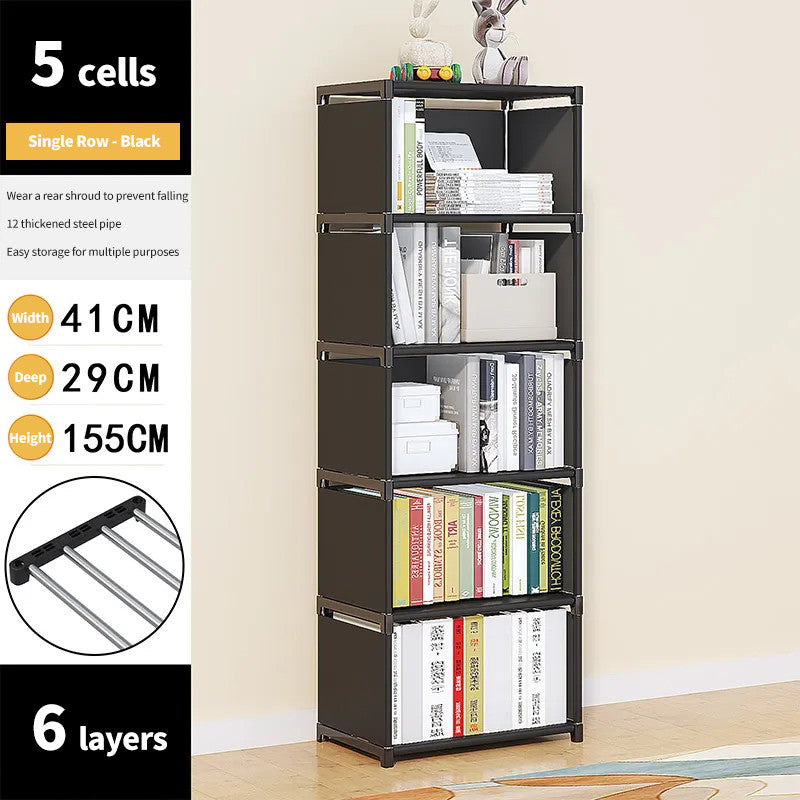 (HOME+) Bookcase Simple Table Floor Shelf Student Dormitory Bedroom Toy Storage Shelf Bookcase