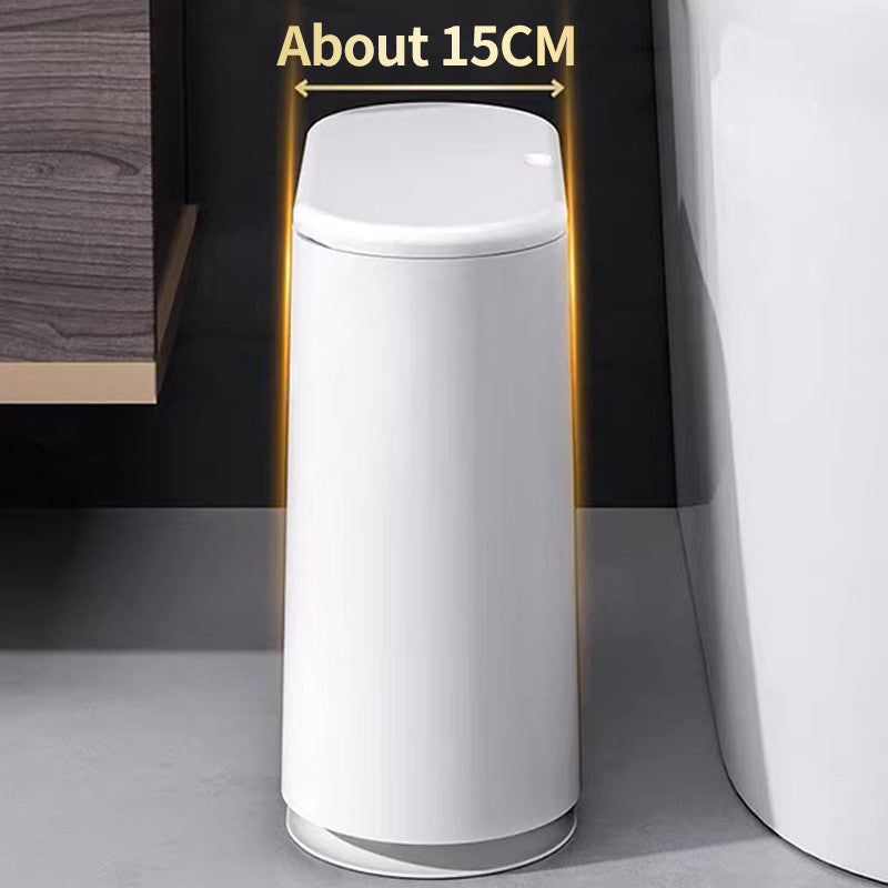 (HOME+) Creative Large Double decker Household Garbage Bin Toilet Garbage Bin