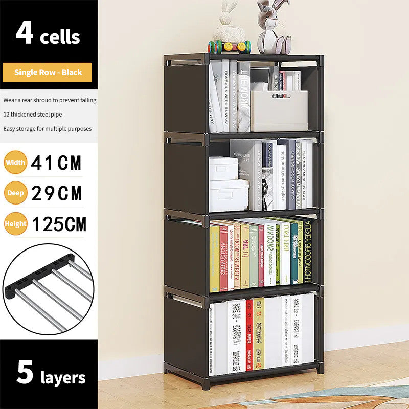 (HOME+) Bookcase Simple Table Floor Shelf Student Dormitory Bedroom Toy Storage Shelf Bookcase