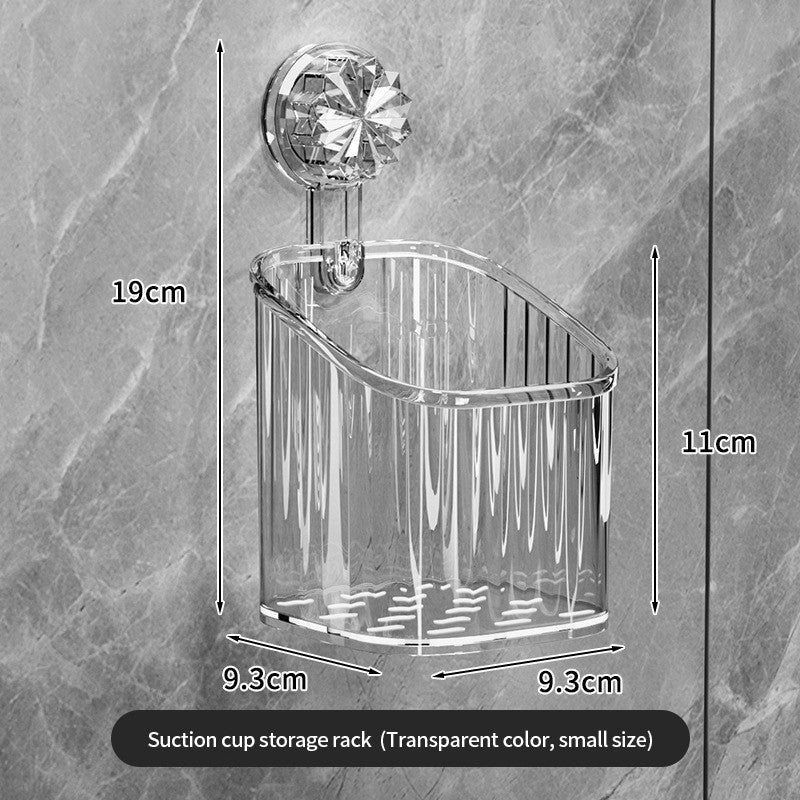 Luxury Bathroom Suction Cup Storage Rack