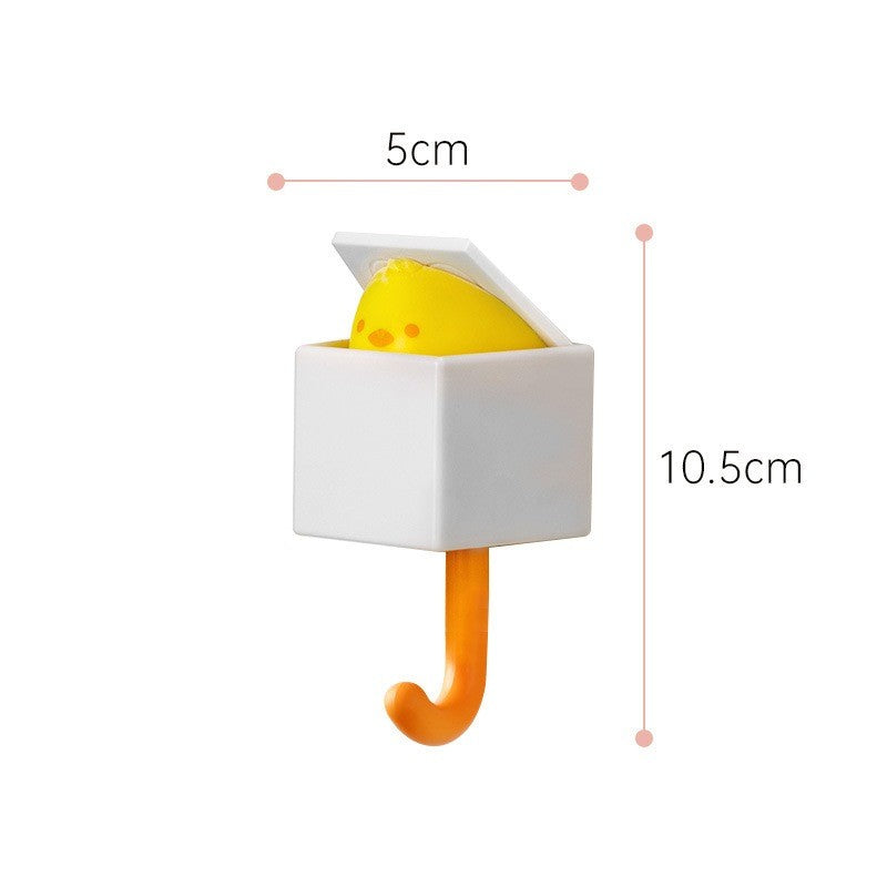(HOME+) No Punching Hook Cute and Traceless Clothes Hook Dormitory Clothes Hook Key Hook