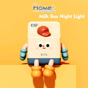 (HOME+) Milk Box Small Night Light Atmosphere Light Birthday Silicone Light Clapping Light Children's Gift
