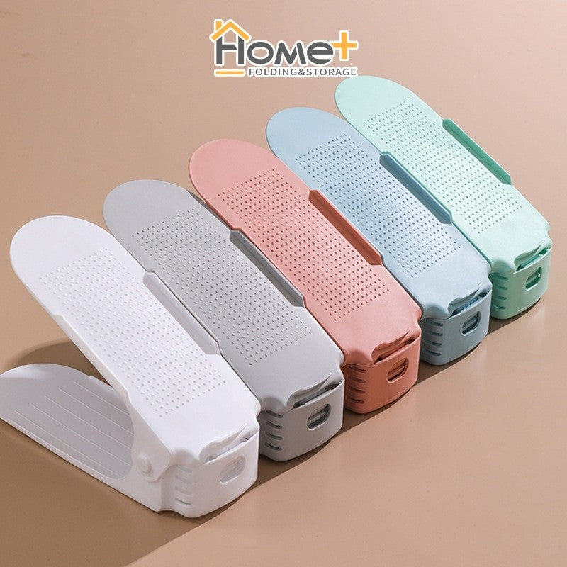 (HOME+) Adjustable Upgraded Shoe Organizer | Shoe Rack | Shoe Stacker | Shoe Organiser - simple style