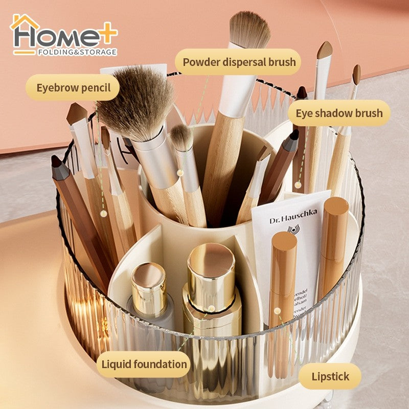 (HOME+) Desktop Cosmetics Storage Box Rotating Makeup Box
