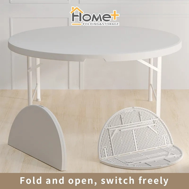 (HOME+) Outdoor Folding Foldable Table (ROUND) - 80CM / 122CM