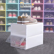 Plastic storage box dust-proof and moisture-proof shoe rack shoe storage cabinet household simple transparent shoe box