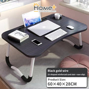 (HOME+) Multi-purpose Foldable Laptop Table Lazy Table Bed Table