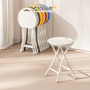 Folding stool portable plastic thickened household high stool simple round stool outdoor small bench dormitory chair
