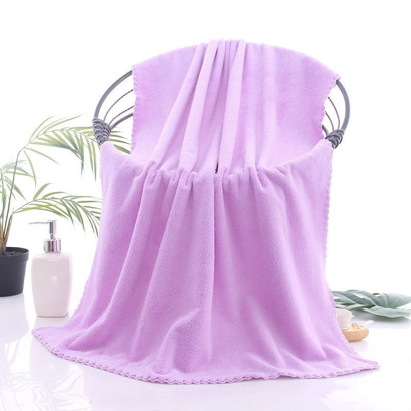 (HOME+) Combo Set Bath Towel + Face Towels Soft Microfibre