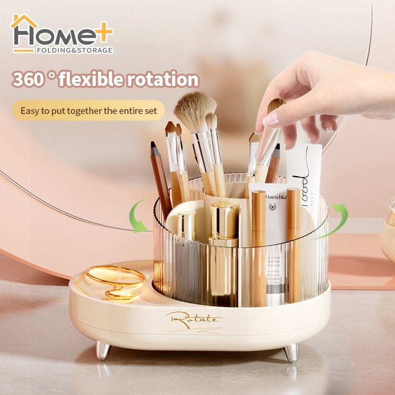 (HOME+) Desktop Cosmetics Storage Box Rotating Makeup Box