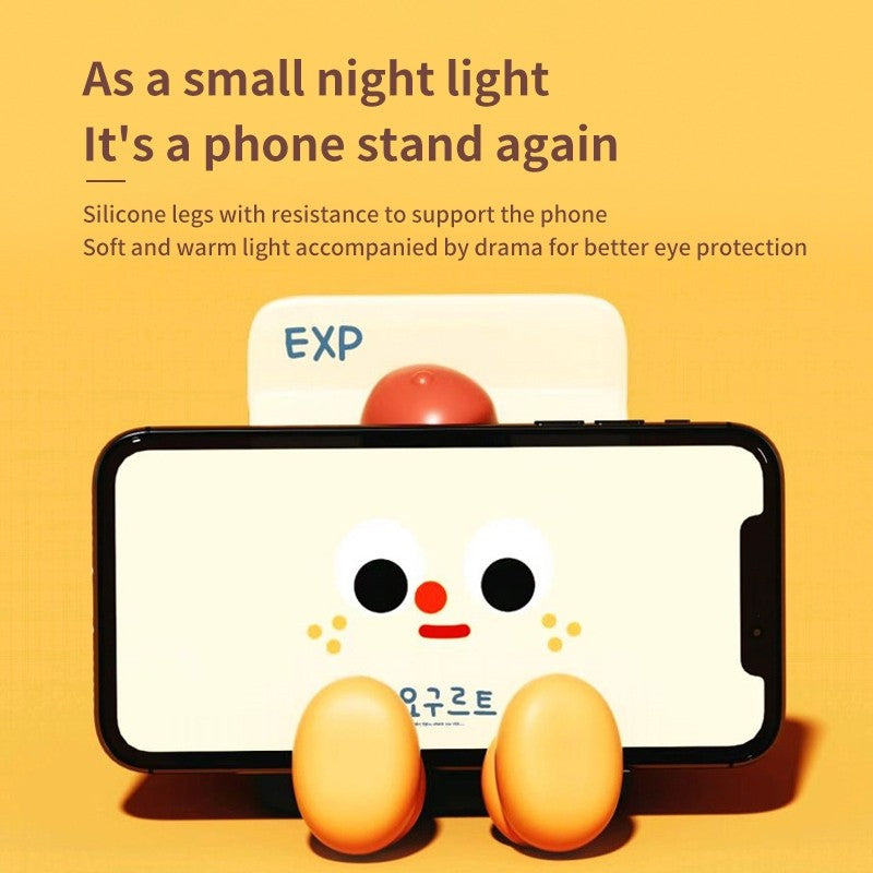 (HOME+) Milk Box Small Night Light Atmosphere Light Birthday Silicone Light Clapping Light Children's Gift