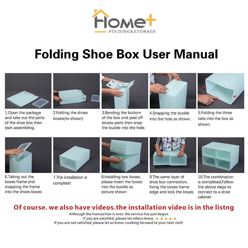 Plastic storage box dust-proof and moisture-proof shoe rack shoe storage cabinet household simple transparent shoe box