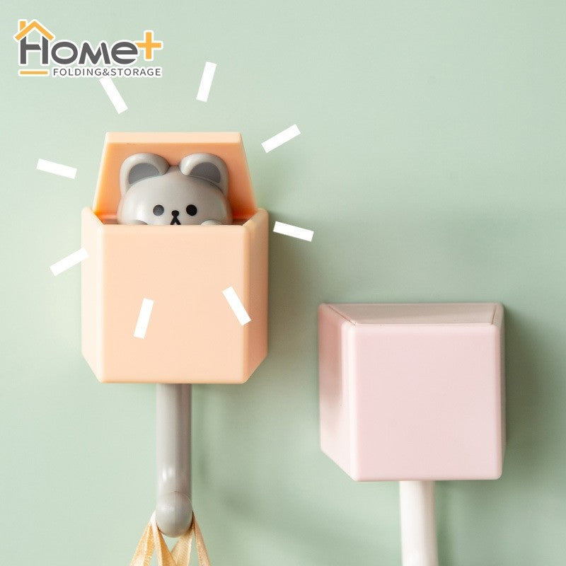 (HOME+) No Punching Hook Cute and Traceless Clothes Hook Dormitory Clothes Hook Key Hook