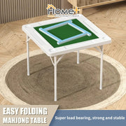 (HOME+) Folding mahjong table hand rub manual sparrow table installation free portable simple household