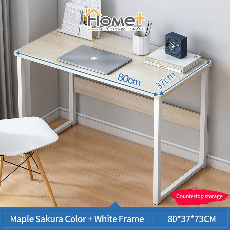 (HOME+) Desk/computer desk/dining table apartment study bedroom simple modern student study desk wooden economic