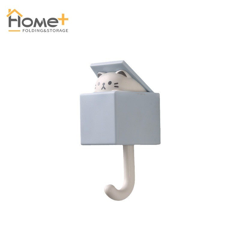 (HOME+) No Punching Hook Cute and Traceless Clothes Hook Dormitory Clothes Hook Key Hook