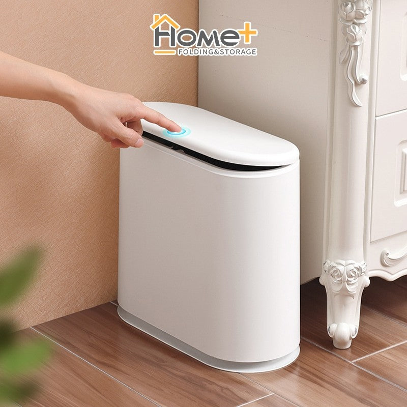 (HOME+) Creative Large Double decker Household Garbage Bin Toilet Garbage Bin