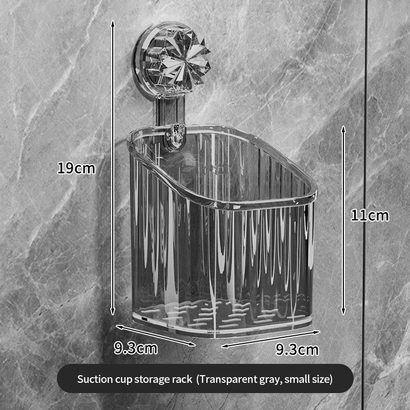Luxury Bathroom Suction Cup Storage Rack