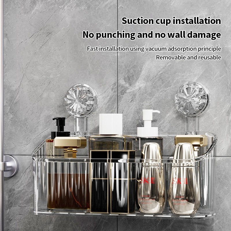 Luxury Bathroom Suction Cup Storage Rack
