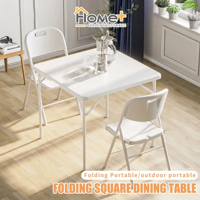 (HOME+) Square Foldable Table / Folding TABLE / OUTDOOR / Multi-Purpose Storage / Furniture 84x84cm