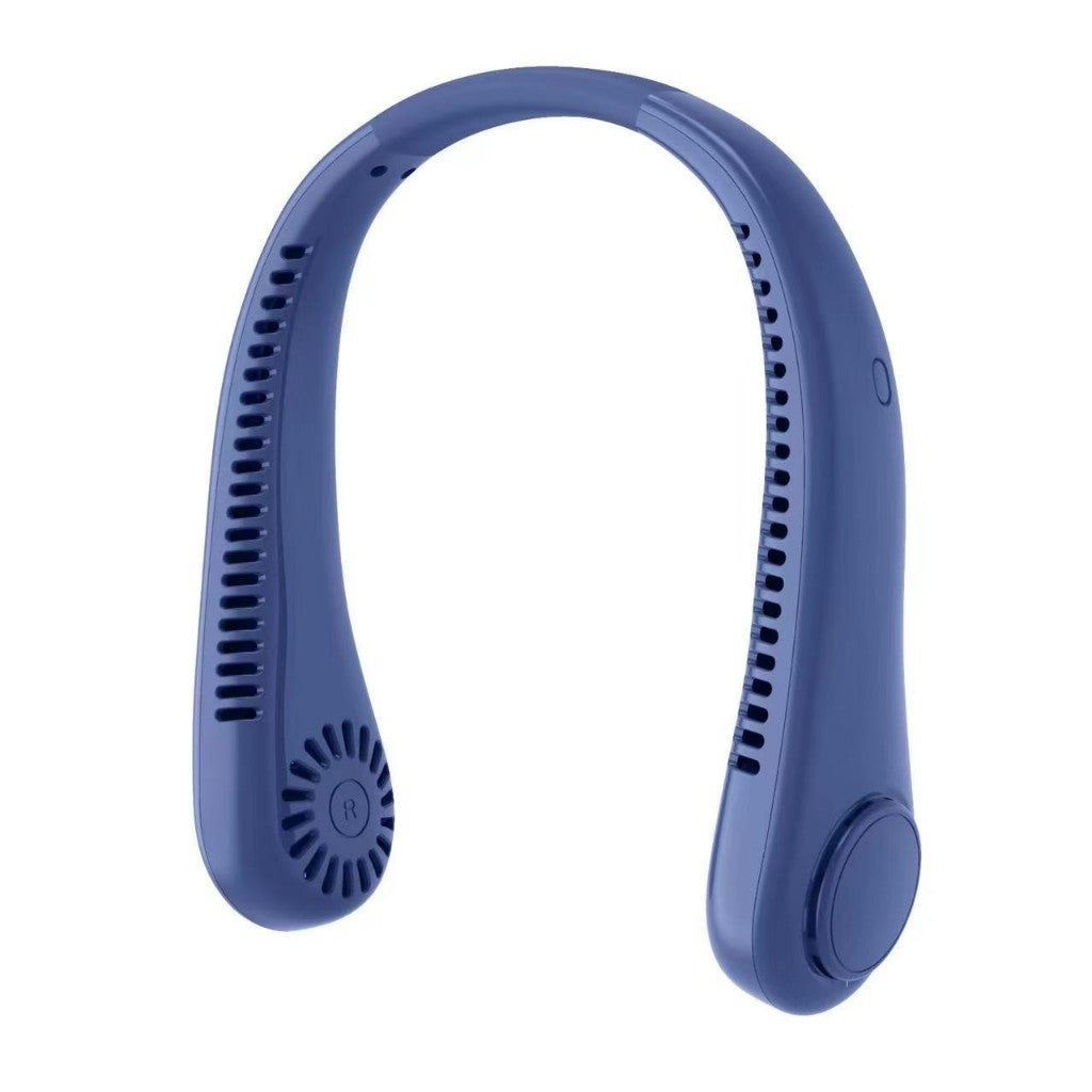 (HOME+) Hanging neck fan USB small fan portable mini outdoor fan
