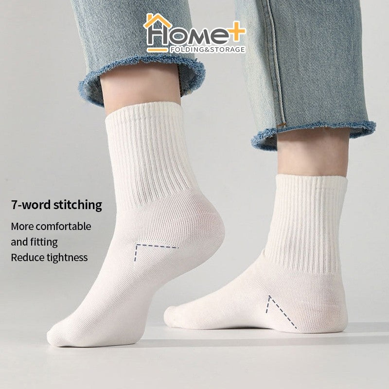 (HOME+) Disposable Socks for Travel Sports Men's and Women's Socks