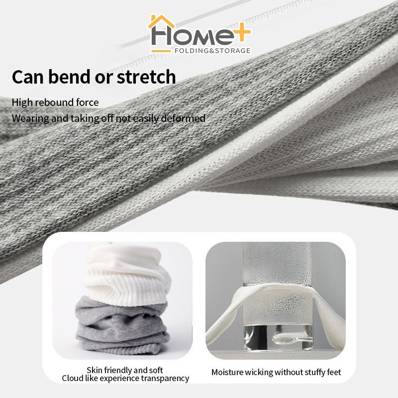(HOME+) Disposable Socks for Travel Sports Men's and Women's Socks