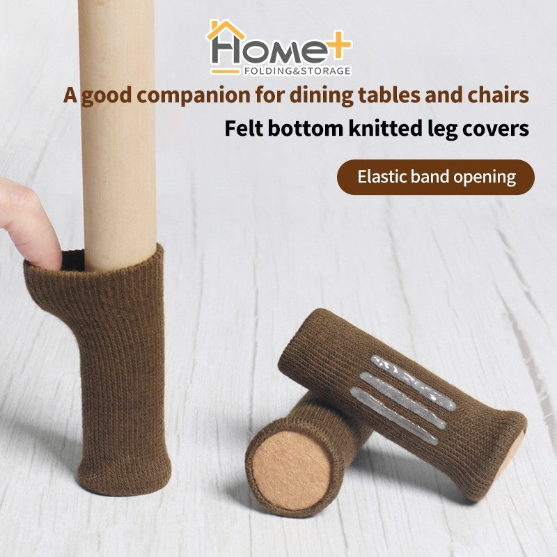 (HOME+) 4 PCS Protective Cover for Stool Feet Table and Chair Foot Pads
