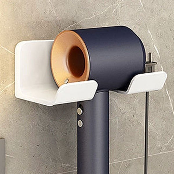 (HOME+) Hair Dryer Bracket Hole-free Bathroom Hair Dryer Hanger Toilet Multifunctional Shelf Hair Dryer Holder