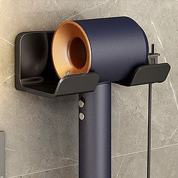 (HOME+) Hair Dryer Bracket Hole-free Bathroom Hair Dryer Hanger Toilet Multifunctional Shelf Hair Dryer Holder
