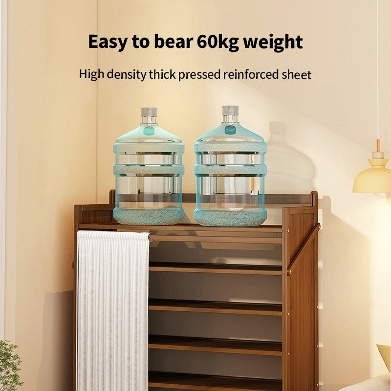 (HOME+) Foldable Non Installation Shoe Rack Multi-layer Space Saving Household Shoe Cabinet