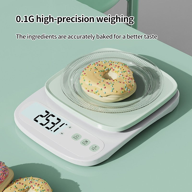 (HOME+) Digital Kitchen Scale High-precision Electronic Scale Cooking Baking Scale