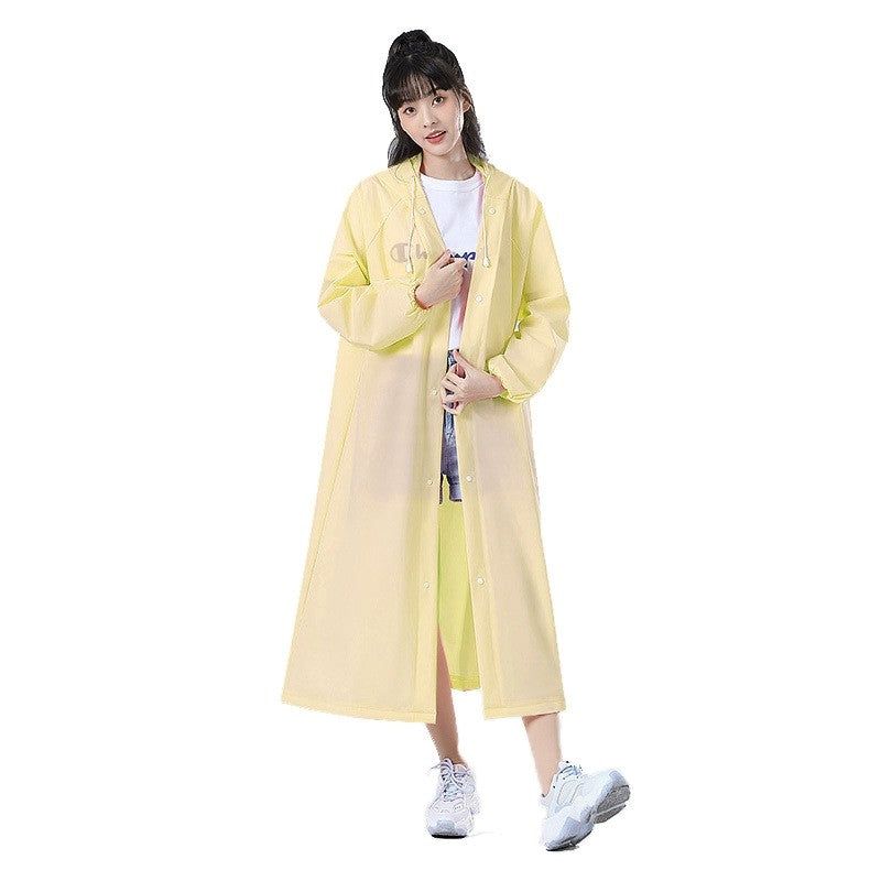 (HOME+) Non Disposable Raincoat Portable Raincoat for Outdoor Travel