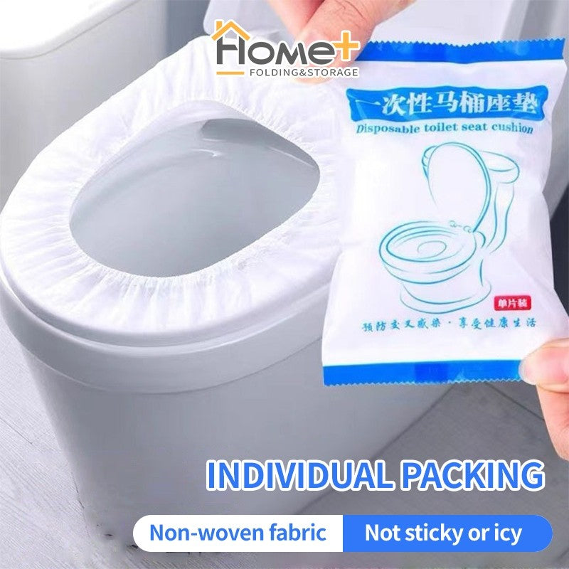 (HOME+) Disposable Toilet Seat for Household Waterproof Travel Use