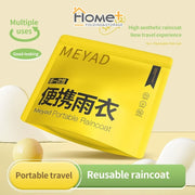 (HOME+) Non Disposable Raincoat Portable Raincoat for Outdoor Travel