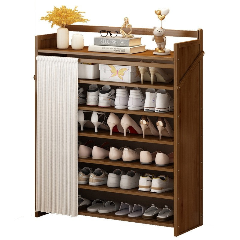 (HOME+) Foldable Non Installation Shoe Rack Multi-layer Space Saving Household Shoe Cabinet