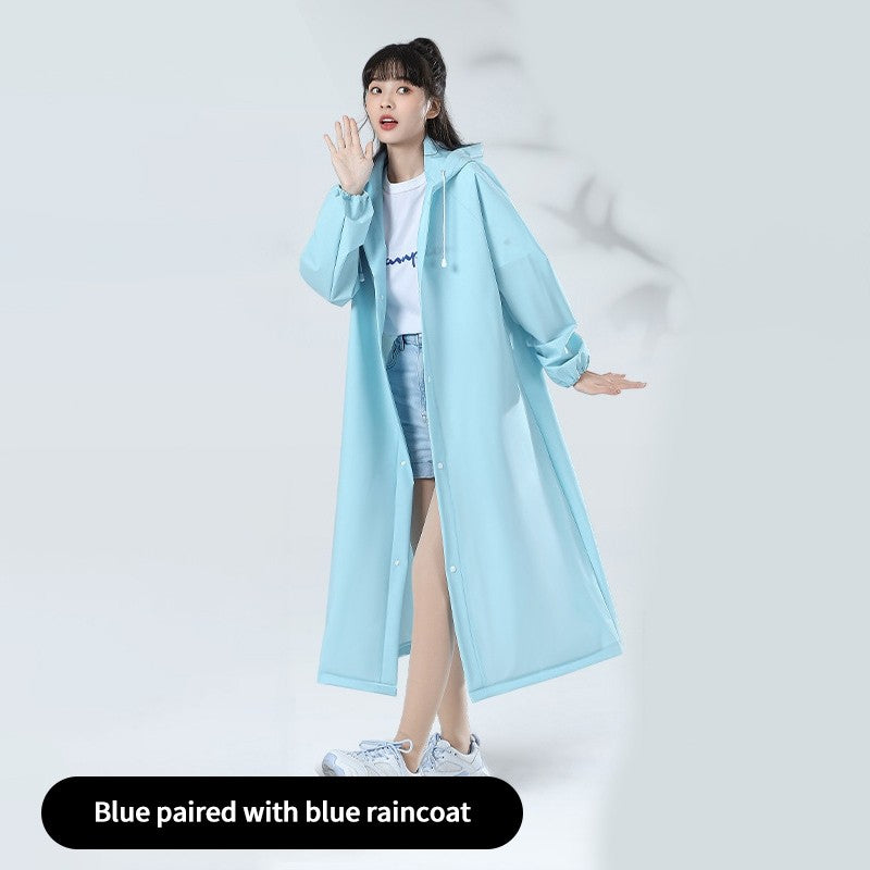 (HOME+) Non Disposable Raincoat Portable Raincoat for Outdoor Travel