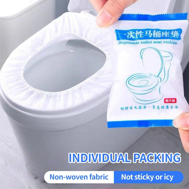 (HOME+) Disposable Toilet Seat for Household Waterproof Travel Use