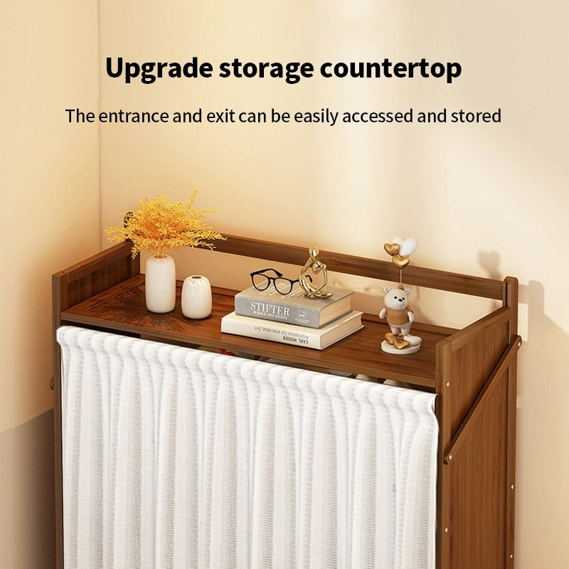 (HOME+) Foldable Non Installation Shoe Rack Multi-layer Space Saving Household Shoe Cabinet