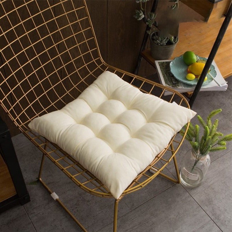 (HOME+) Chair Seat Pad Furniture Chair Cushions Home Office Bar Chair Cushion Backrest Pillow Comfortable Cotton Seat