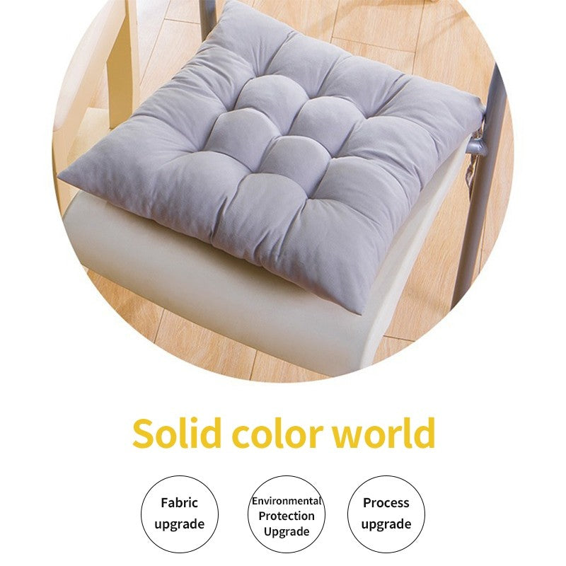 (HOME+) Chair Seat Pad Furniture Chair Cushions Home Office Bar Chair Cushion Backrest Pillow Comfortable Cotton Seat