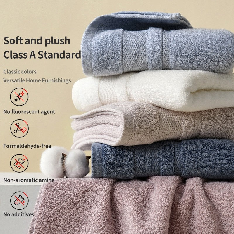 (HOME+) 100% Cotton Bath Towel Household Face Towel