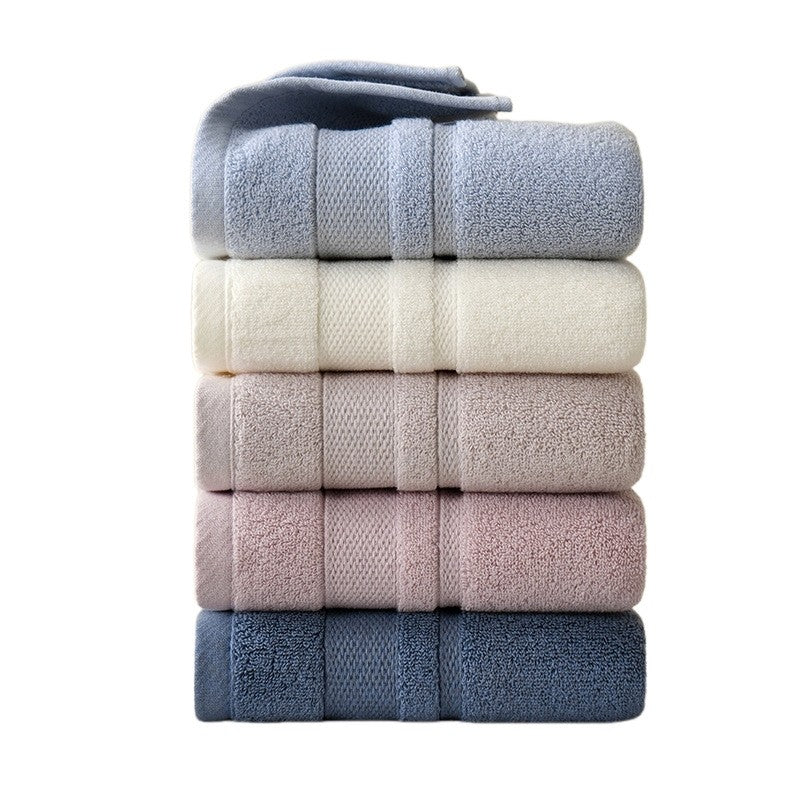 (HOME+) 100% Cotton Bath Towel Household Face Towel