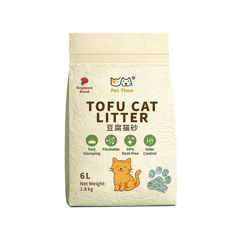 (HOME+) Tofu Cat Litter 1.8kg Deodorizing Low Dust Litter for Cat Houses 豆腐猫砂