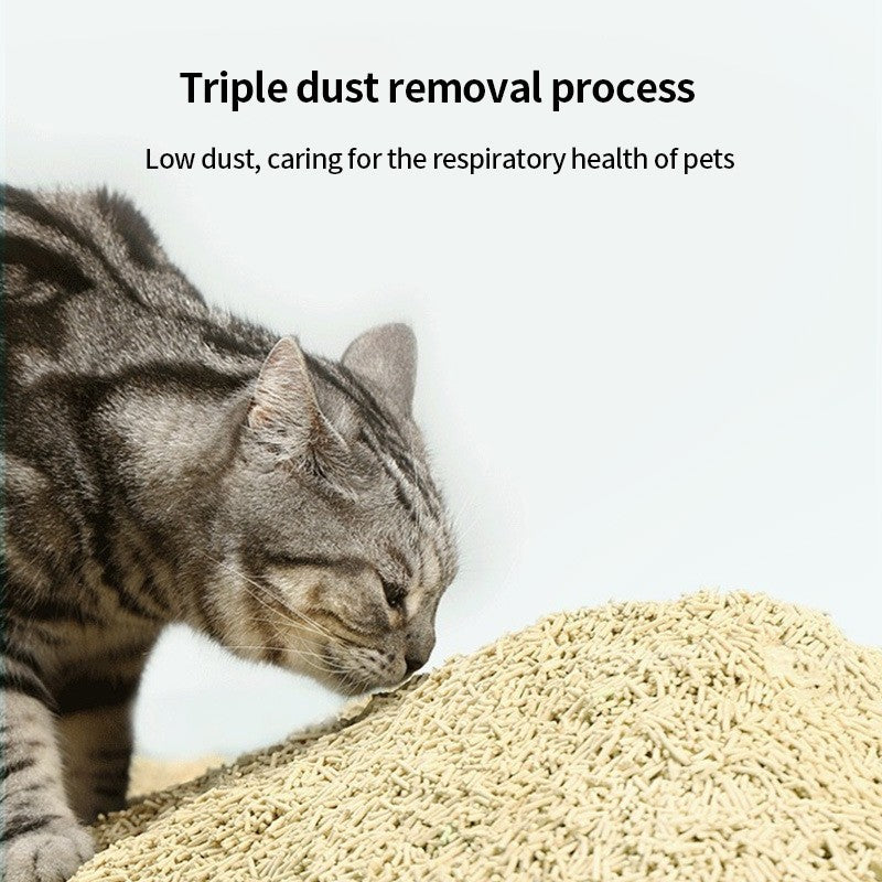 (HOME+) Tofu Cat Litter 1.8kg Deodorizing Low Dust Litter for Cat Houses 豆腐猫砂